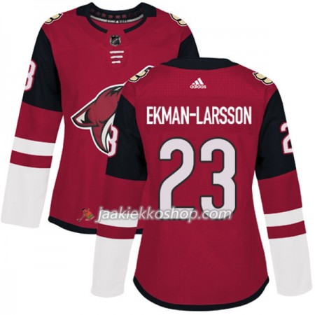 Nainen NHL Arizona Coyotes Pelipaita Oliver Ekman-Larsson 23 Adidas 2017-2018 Maroon Authentic
